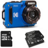 KODAK Pixpro Pack WPZ2 + 2 Batteries + 1 Carte SD - Appareil Photo Numérique Compact 16M Pixels, Etanche à 15m, Anti-Choc, Video