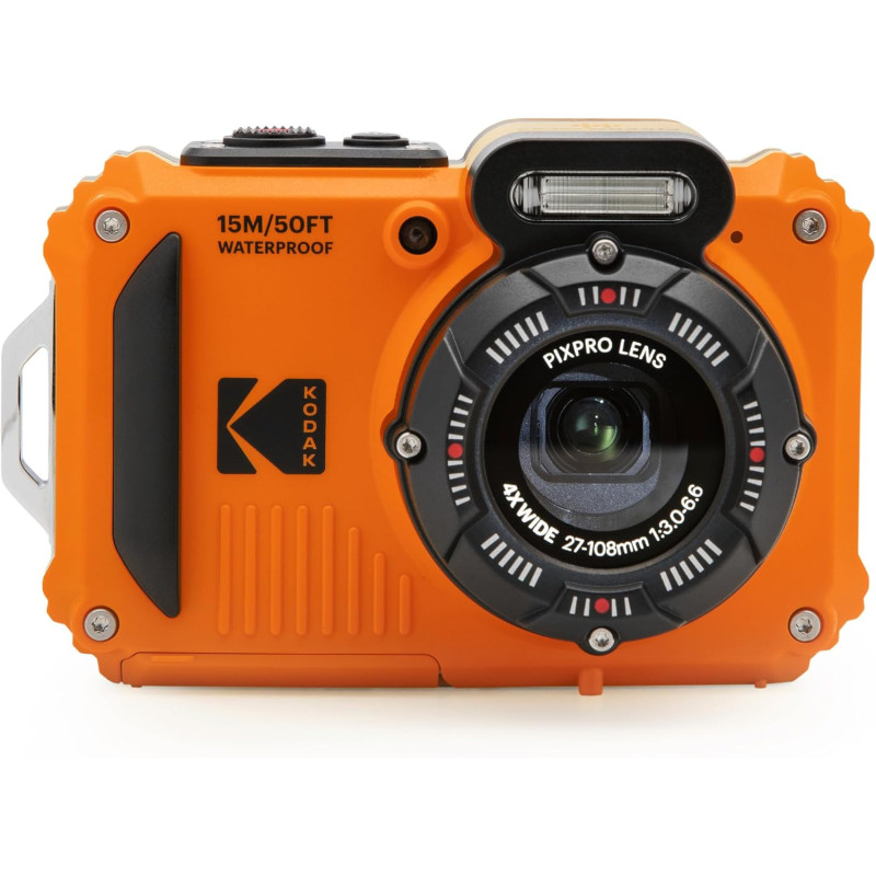 Kodak Pixpro - WPZ2 - Appareil Photo Numérique Compact 16MPixels Etanche et Anti-Choc - Jaune