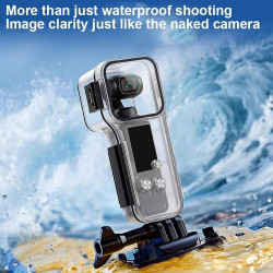 Boîtier Étanche pour DJI Osmo Pocket 4, Étui de plongée 50M Boîtier sous-Marin Caméra Étui de Protection Dive Case Coque de Prot