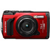 OM SYSTEM Tough TG-7 Rouge, 12 MP, étanche, Antichoc, Modes de Prise de Vue sous-Marine et Macro, vidéo 4K, Zoom 4X Grand-Angle 