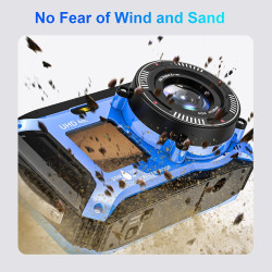 Appareil Photo Numérique Etanche, Yixinxin 4K 64MP 33FT UHD Appareil photo sous-marin pour la plongée avec tuba avec carte de 32