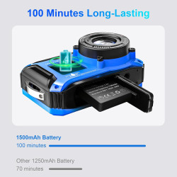 Appareil Photo Numérique Etanche, Yixinxin 4K 64MP 33FT UHD Appareil photo sous-marin pour la plongée avec tuba avec carte de 32