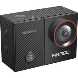 AKASO Caméra Sport 4K 30fps 20MP WiFi Caméra d'action avec Ecran LCD Tactile Ultra HD Stabilisateur, Télécommande 2.4 G, 170° An