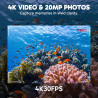 AKASO Caméra Sport 4K 30fps 20MP WiFi Caméra d'action avec Ecran LCD Tactile Ultra HD Stabilisateur, Télécommande 2.4 G, 170° An