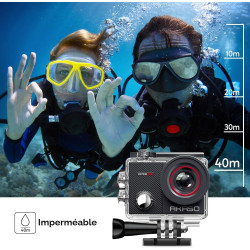 AKASO EK7000 Pro Caméra Sport Kit de Poignée Flottant - Comprend 20MP Camera Sport 4K 30FPS avec Trépied Selfie Stick de 60CM po