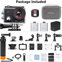 AKASO EK7000 Pro Caméra Sport Kit de Poignée Flottant - Comprend 20MP Camera Sport 4K 30FPS avec Trépied Selfie Stick de 60CM po