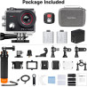 AKASO EK7000 Pro Caméra Sport Kit de Poignée Flottant - Comprend 20MP Camera Sport 4K 30FPS avec Trépied Selfie Stick de 60CM po