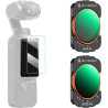 K&F CONCEPT Filtre ND2-32 + ND32-512 Variable Magnétique Compatible avec DJI OSMO Pocket 3 HD Nano-revêtements Étanche Anti des 