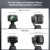K&F CONCEPT Filtre CPL+ND4+ND8 Magnétique Compatible avec DJI OSMO Pocket 3 Nano-revêtements Étanche Anti des Rayures Léger HD