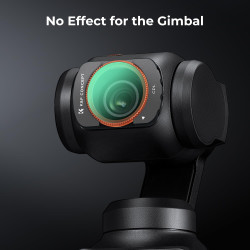 K&F CONCEPT Filtre CPL+ND4+ND8 Magnétique Compatible avec DJI OSMO Pocket 3 Nano-revêtements Étanche Anti des Rayures Léger HD