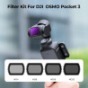 K&F CONCEPT Filtre ND4+ND8+ND16+ND32 Magnétique Compatible avec DJI OSMO Pocket 4/ Pocket 3 Nano-revêtements Étanche Anti des Ra