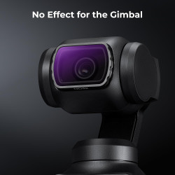 K&F CONCEPT Filtre ND4+ND8+ND16+ND32 Magnétique Compatible avec DJI OSMO Pocket 4/ Pocket 3 Nano-revêtements Étanche Anti des Ra