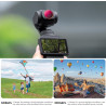 K&F CONCEPT Filtre ND8/PL+ND16/PL+ND32/PL+ND64/PL Magnétique Compatible avec DJI OSMO Pocket 4/3 Nano-revêtements Étanche Anti d