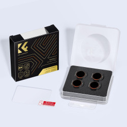 K&F CONCEPT Filtre ND8/PL+ND16/PL+ND32/PL+ND64/PL Magnétique Compatible avec DJI OSMO Pocket 4/3 Nano-revêtements Étanche Anti d