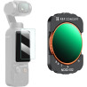 K&F CONCEPT Filtre ND32-512 Variable Magnétique Compatible avec DJI OSMO Pocket 4/3 HD Nano-revêtements Étanche Anti des Rayures