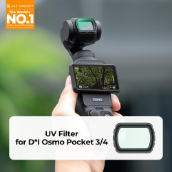 K&F CONCEPT Filtre UV Protection Magnétique Compatible avec DJI OSMO Pocket 3 Nano-revêtements Étanche Anti des Rayures Léger HD