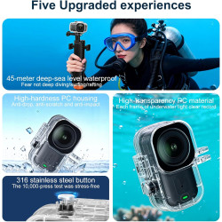 Boîtier étanche pour DJI Osmo Nano, 45M Boîtier de plongée Boîtier sous-Marin Étui de Protection Waterproof Case Dive Case Camér