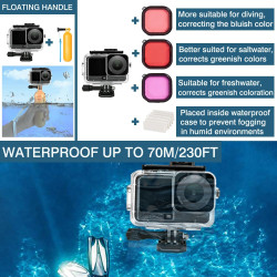 Accessoires pour DJI Osmo Action 6, boîtier étanche THAKOI, de plongée en apnée, de Sport de Plein air, Protection Quotidienne, 