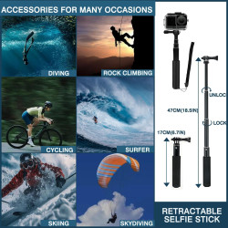 Accessoires pour DJI Osmo Action 6, boîtier étanche THAKOI, de plongée en apnée, de Sport de Plein air, Protection Quotidienne, 