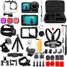 Accessoires pour DJI Osmo Action 5 Pro/4/3, boîtier étanche, film de protection, filtre de plongée, support de vélo, perche à se