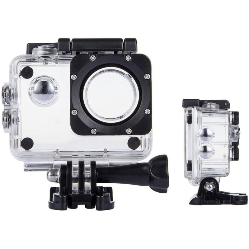 TEKCAM Boîtier Étanche Compatible avec AKASO EK7000/Jadfezy/Apexcam/GOOKAM/Vemont Caméra d'action, Boîtier Plongée Etanche de 30