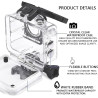 TEKCAM Boîtier Étanche Compatible avec AKASO EK7000/Jadfezy/Apexcam/GOOKAM/Vemont Caméra d'action, Boîtier Plongée Etanche de 30