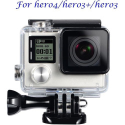 Boîtier étanche pour Gopro Hero 4 Hero 3 + Hero3 par Suptig - pour caméra Tout-Terrain, pour Pouvoir l'utiliser sous l'eau - éta