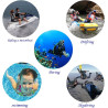Boîtier étanche pour Gopro Hero 4 Hero 3 + Hero3 par Suptig - pour caméra Tout-Terrain, pour Pouvoir l'utiliser sous l'eau - éta