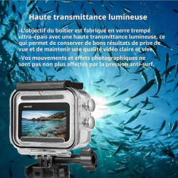 Boîtier étanche et poignée flottante compatible avec Insta360 GO 3S, coque de protection pour plongée sous-marine avec accessoir