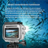 Boîtier étanche et poignée flottante compatible avec Insta360 GO 3S, coque de protection pour plongée sous-marine avec accessoir