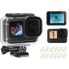 SHOOT Boîtier étanche 30M/98ft pour GoPro Hero 13/12/11/10/9, Protecteur d'écran en Verre Trempé Film Ultra Clair et Insert Anti