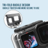 SHOOT Boîtier étanche 30M/98ft pour GoPro Hero 13/12/11/10/9, Protecteur d'écran en Verre Trempé Film Ultra Clair et Insert Anti