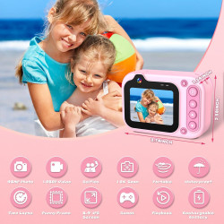 Appareil Photo Numérique Etanche 10FT 1080P Full HD 26MP Caméra Étanche, 10X Zoom Numérique Camera Etanche pour Plongée en Apnée