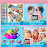 Appareil Photo Numérique Etanche 10FT 1080P Full HD 26MP Caméra Étanche, 10X Zoom Numérique Camera Etanche pour Plongée en Apnée