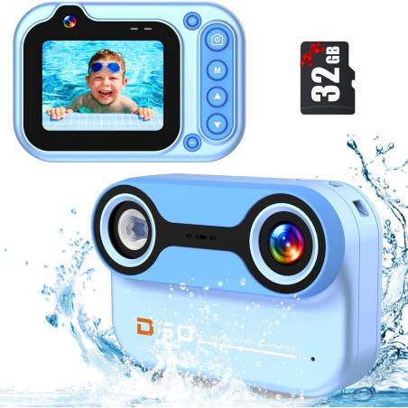 Appareil Photo Numérique Etanche 10FT 1080P Full HD 26MP Camera Etanche, 10X Zoom Numérique Caméras Étanches pour Plongée en Apn