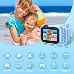 Appareil Photo Numérique Etanche 10FT 1080P Full HD 26MP Camera Etanche, 10X Zoom Numérique Caméras Étanches pour Plongée en Apn