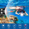 B24 Lampe de Plongée 9000 Lumens - Lampe Torche et Vidéo sous-Marine, Étanche 80m, pour Plongée, Sports Nautiques, Photographie 