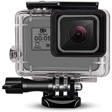 Fitstill Boîtier étanche 60 m/196 Pieds Version à Boucle Unique Convient pour Go Pro Hero 7/6/5/(2018) Noir, boîtier étanche à l