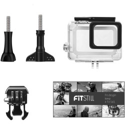 Fitstill Boîtier étanche 60 m/196 Pieds Version à Boucle Unique Convient pour Go Pro Hero 7/6/5/(2018) Noir, boîtier étanche à l