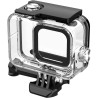 Boîtier étanche 60 m pour GoPro Hero 9/10/11/12/13, résistant à l'eau, clip de montage rapide et inserts anti-buée