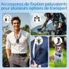 Mini Caméra Sport avec 64GB, Camera 1080p avec Audio et Vidéo, Magnétique et Pince 360°, 120° Grand Angle Action cam Corporelle 