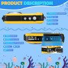 Appareil Photo Etanche Numérique,Full HD 2.7K 24MP Caméra sous-Marine Zoom Digital 16x Camera Etanche avec Double écran Caméra p