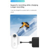 Winnes Mini Caméra Sport 4K WiFi Camera Piéton Portable Aimantée Grand Angle 120 Degrés Camera POV Mains Libres pour Voyage Vlog