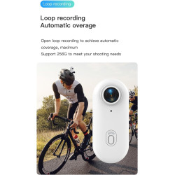 Winnes Mini Caméra Sport 4K WiFi Camera Piéton Portable Aimantée Grand Angle 120 Degrés Camera POV Mains Libres pour Voyage Vlog