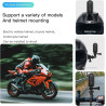 Mini Camera Sport 4K Camera Sport Portable POV 120° Wide-Angle Caméra Sport avec Clip Arrière 360° Format Audio et Vidéo Enregis