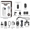 Mini Camera Sport 4K Camera Sport Portable POV 120° Wide-Angle Caméra Sport avec Clip Arrière 360° Format Audio et Vidéo Enregis