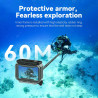TELESIN Housse étanche pour caméra DJI Osmo Action 5 Pro Action 4/3 Boîtier sous-Marin, boîtier, Cage supporte la plongée à 45 m