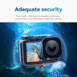 TELESIN Housse étanche pour caméra DJI Osmo Action 5 Pro Action 4/3 Boîtier sous-Marin, boîtier, Cage supporte la plongée à 45 m