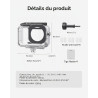 TELESIN Étui Étanche Anti-Buée pour DJI Osmo Action 6, Coque sous-Marine 60M/196FT pour Plongée Scaphandrier Snorkeling, Support