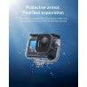 TELESIN Ensemble de coque étanche pour DJI Action 5/4/3, boîtier étanche avec bâton à selfie flottant et support de changement r